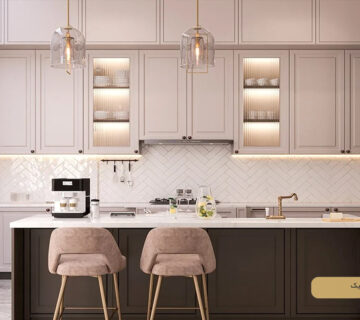 کابینت بژ کلاسیک