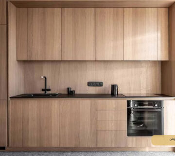 کابینت طرح چوب روشن