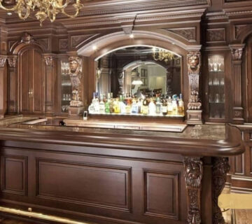 کافه بار چوبی